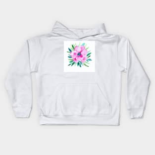 Watercolor Flower Kids Hoodie